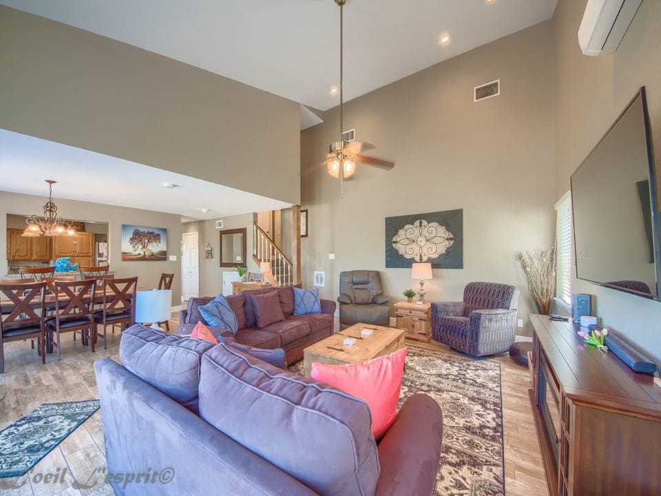 Plenty of couches for GAME NIGHT!