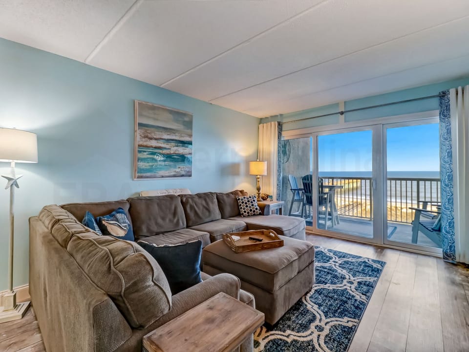 Living Room and Balcony with Ocean View