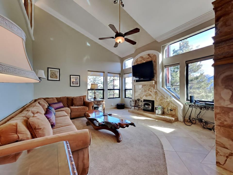 Enjoy Morning Coffee Next To The Fireplace