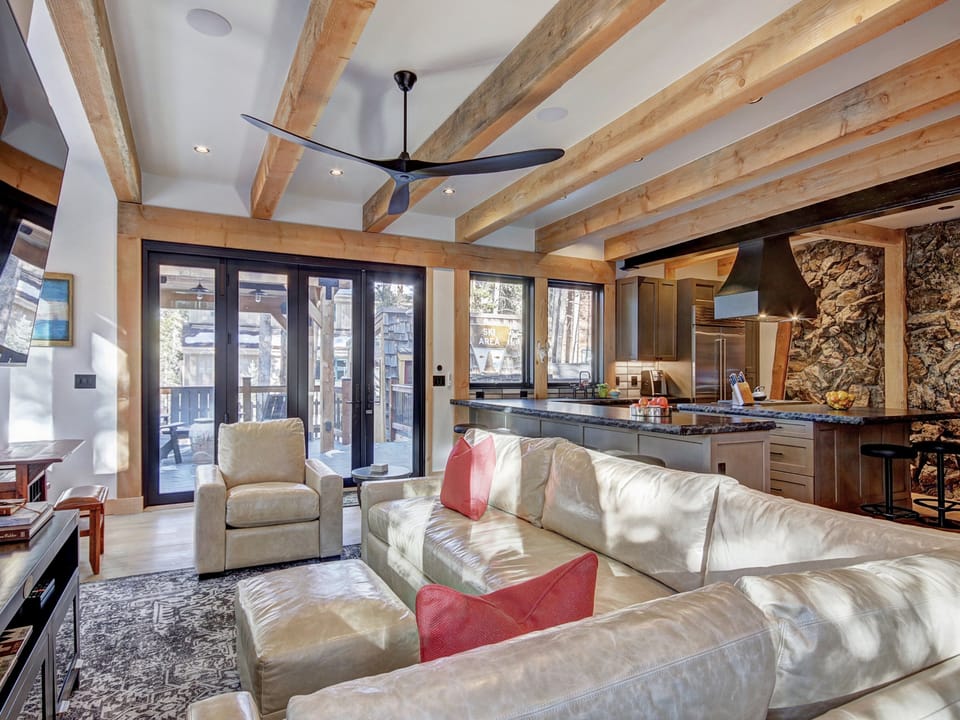 Sink into the comfy living room chairs after your alpine activities - Arrow Darrow Breckenridge Vacation Rental