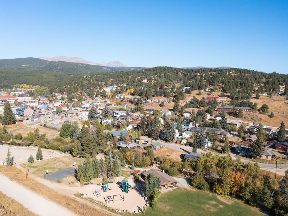 High above Nederland High above Nederland Aerial view of thge town of Ned