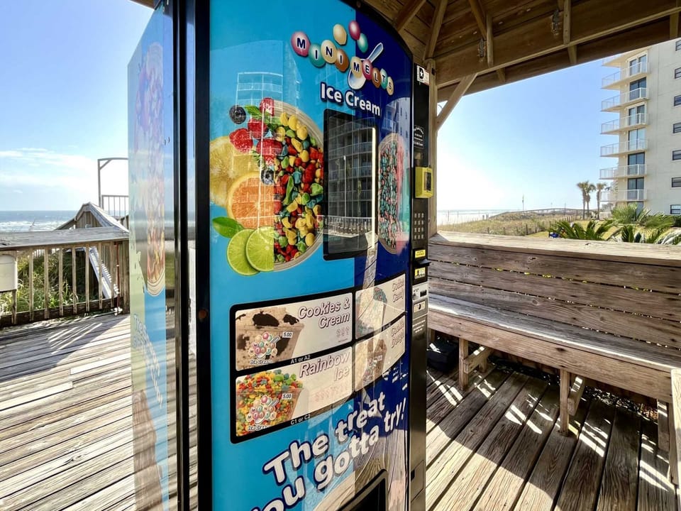 Vending machine near East Pool.