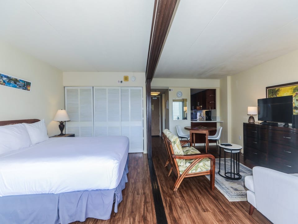Large living and bedroom area