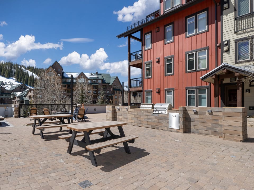 Patio area on deck