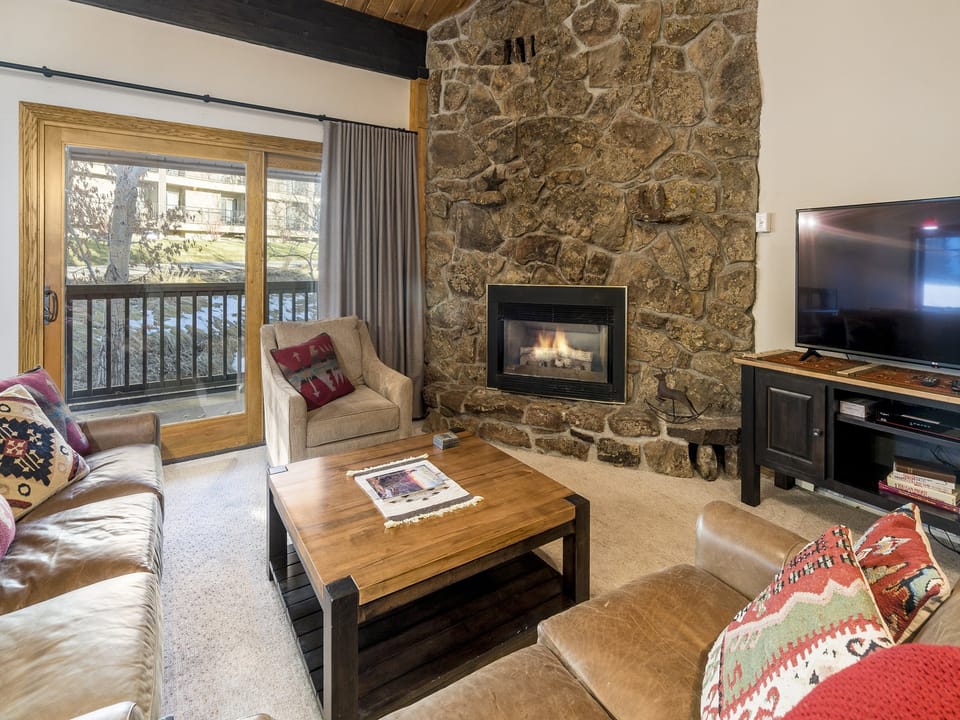 Enjoy some family time by the fire after a full day of adventuring on the mountain.