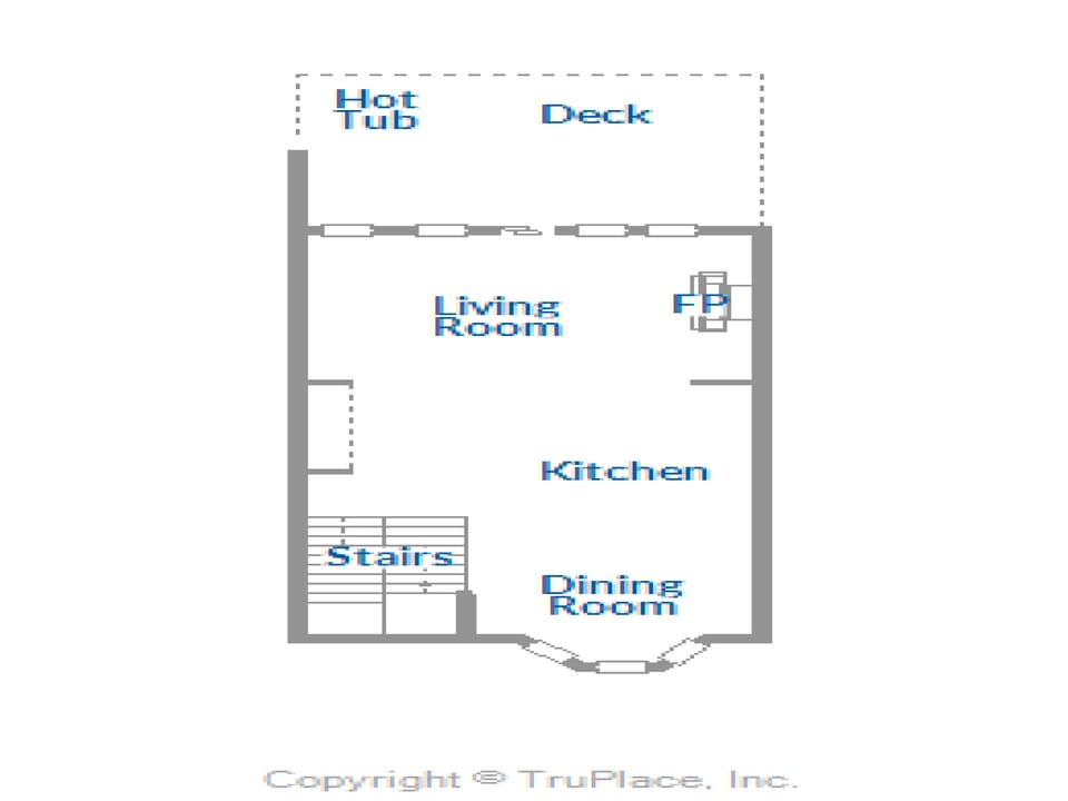 Floorplan, Village Point 109, Breckenridge Vacation Rental