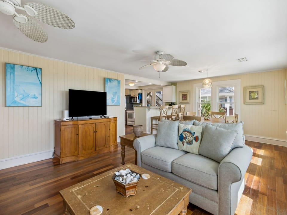 Living room with ocean view