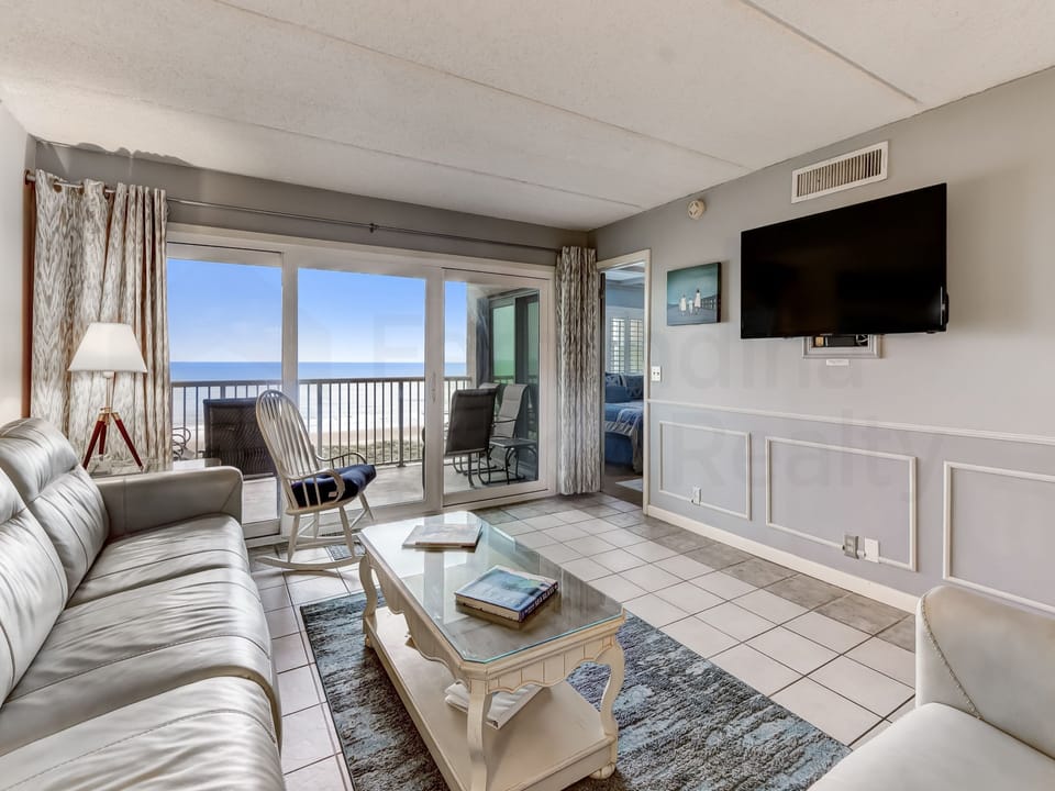 Living Room and Balcony with Ocean View