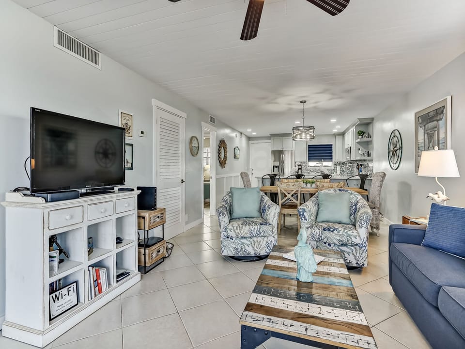 Living Room and Balcony with Ocean View