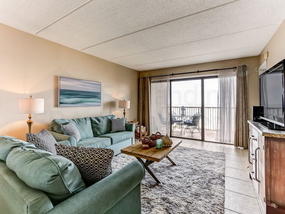 Living Room and Balcony with Ocean View
