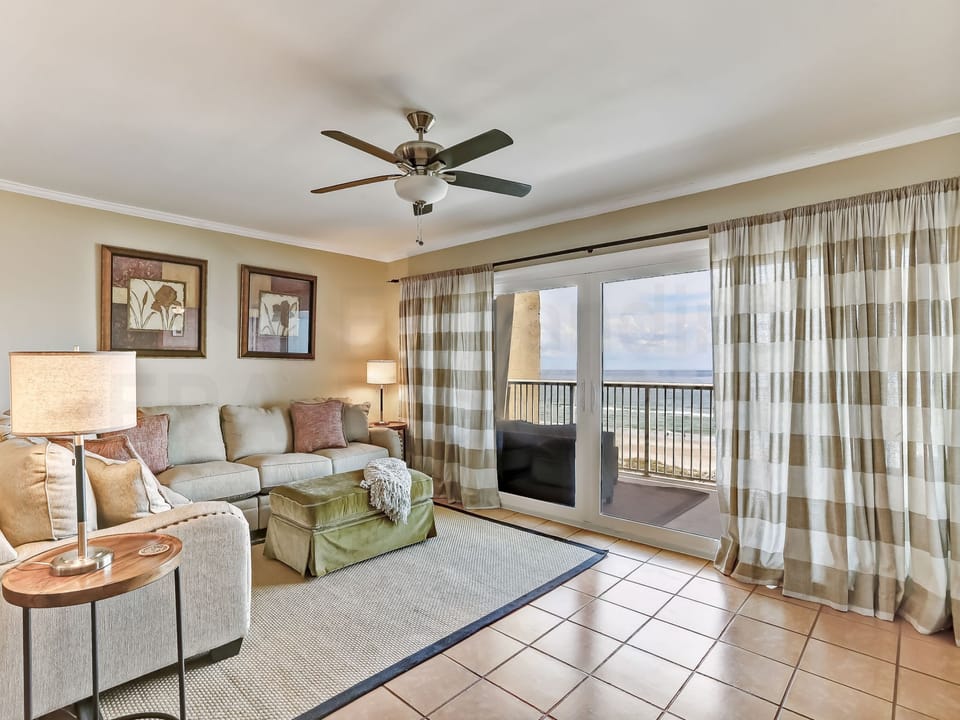 Living Room and Balcony with Ocean View