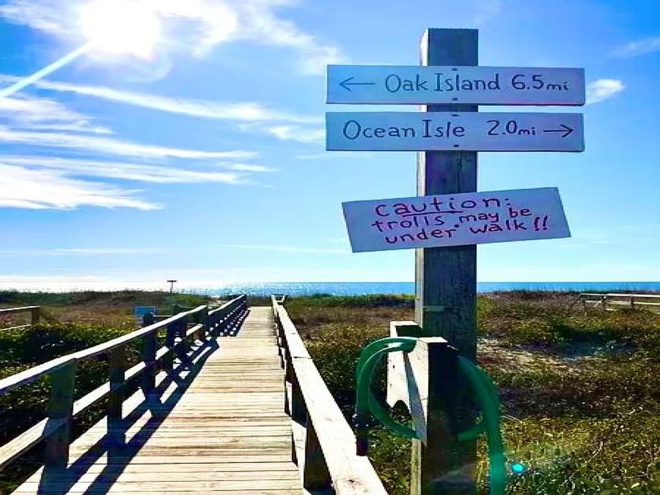 Beach Walk Sign