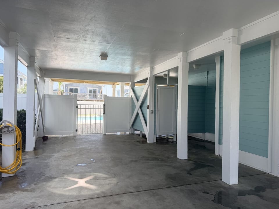 Under Home Entrance to Pool