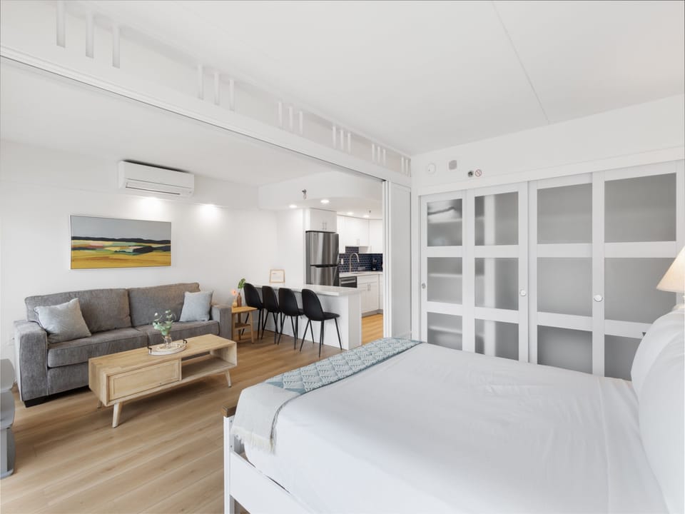 View from the bedroom area