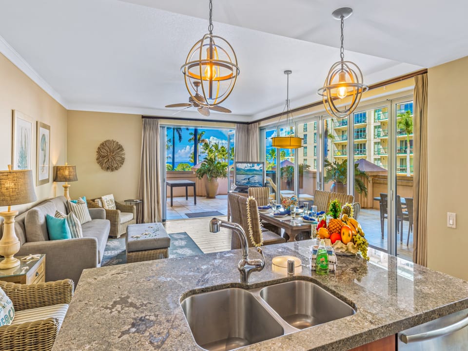 Kitchen view/living room