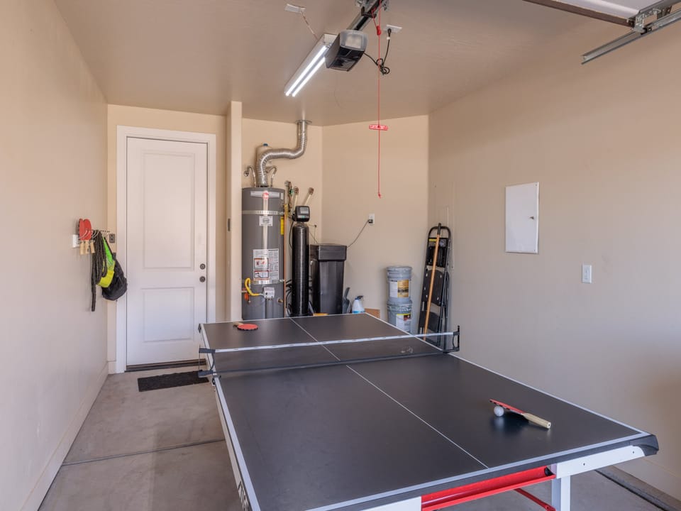 Garage and Ping Pong Table