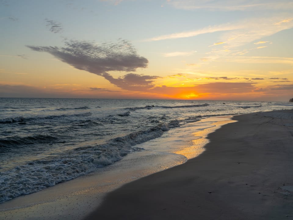 Strand Castle Beach During Sunset