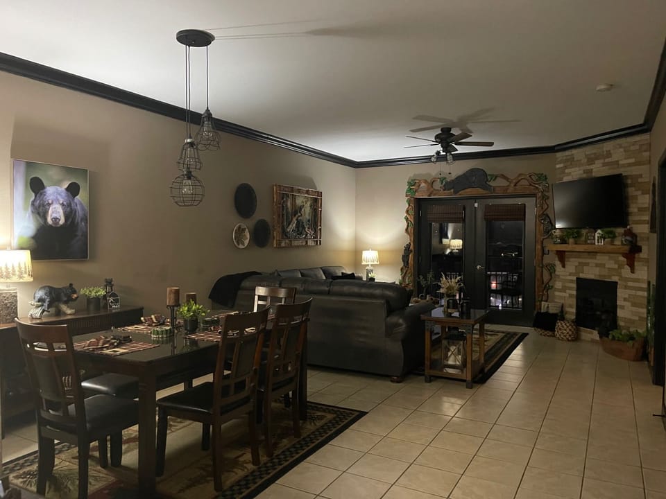 Dining and living room
