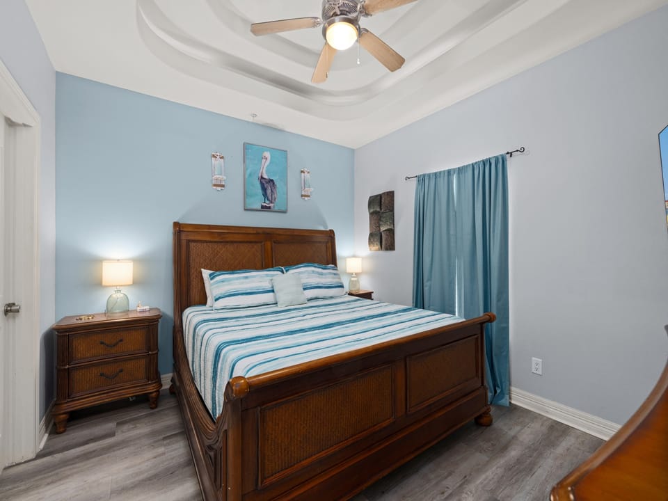 Master Bedroom features a King Bed