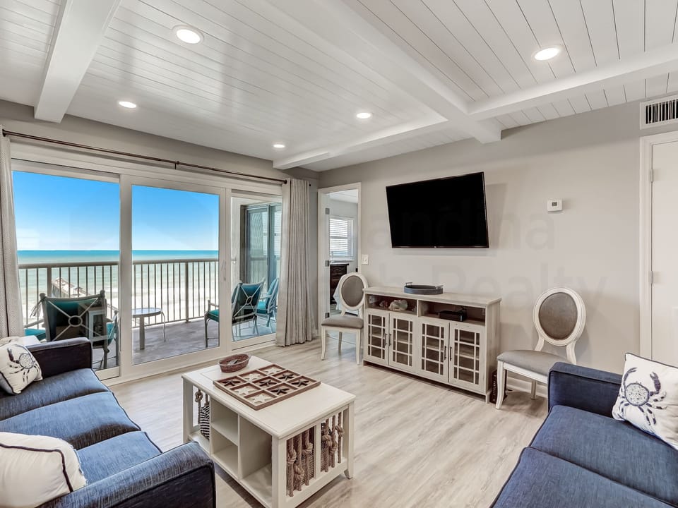 Living Room and Balcony with Ocean View