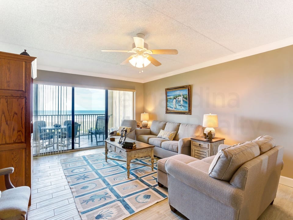 Living Room and Balcony with Ocean View