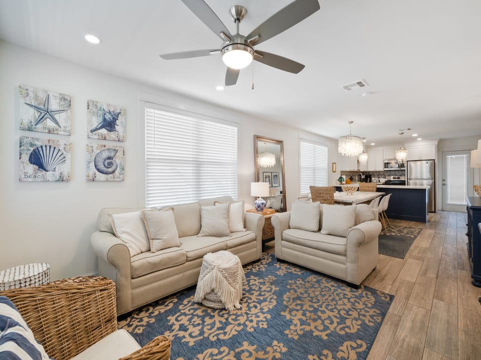 Open concept Living Room & Dining Room