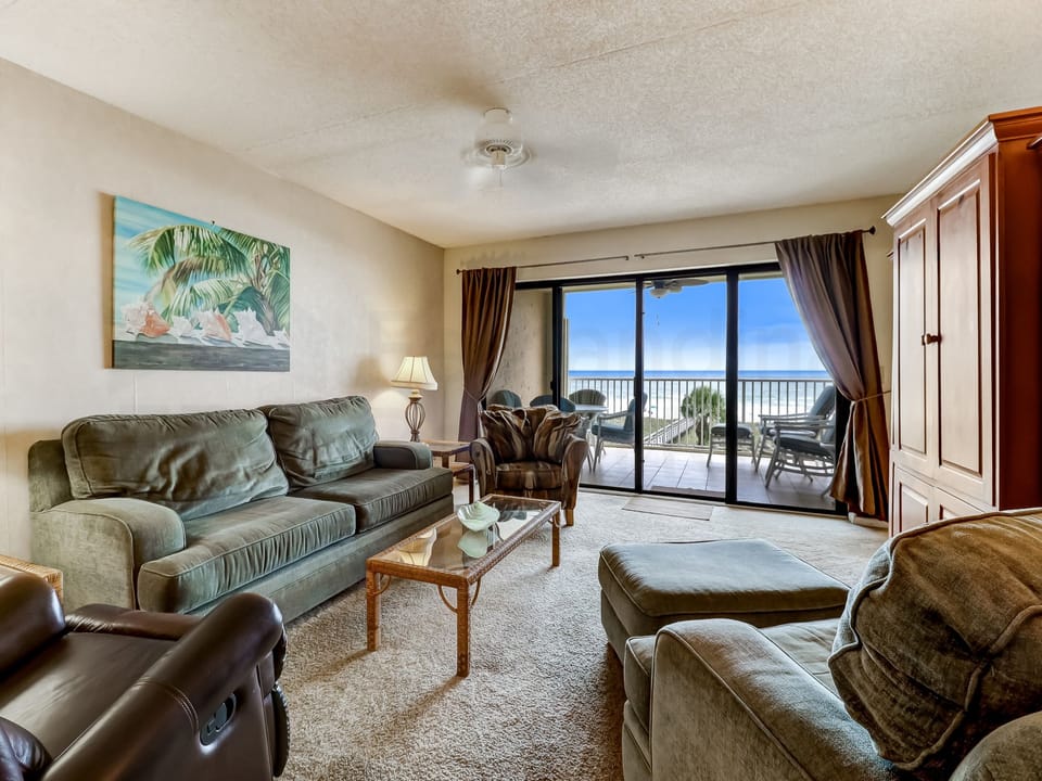 Living Room and Balcony with Ocean View