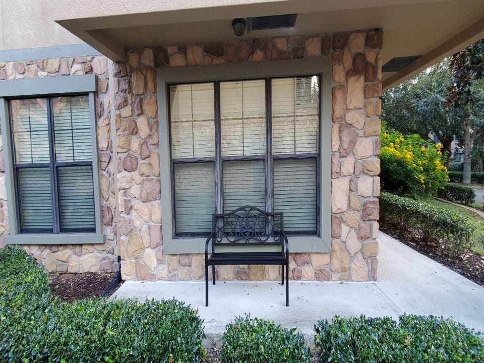 Wrap around patio