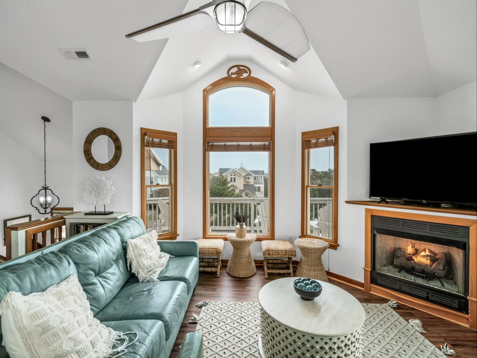 Third floor living room area