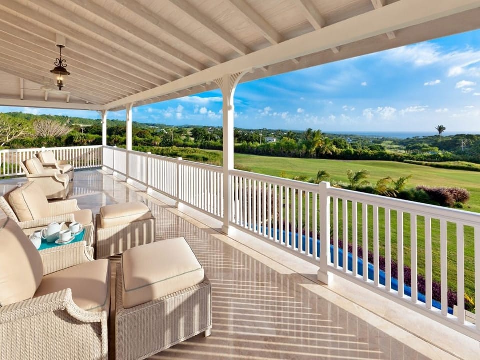 Panoramic views of the Caribbean Sea and golf course