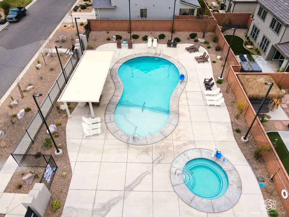 Community Pool Aerial View
