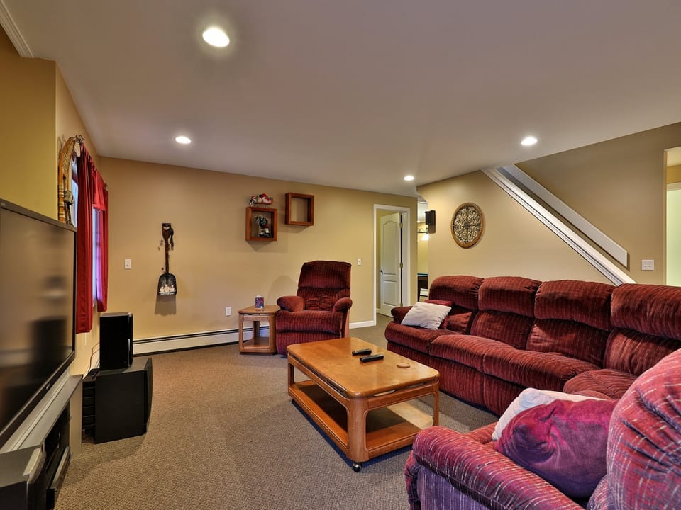 Second living room is perfect for the kids!