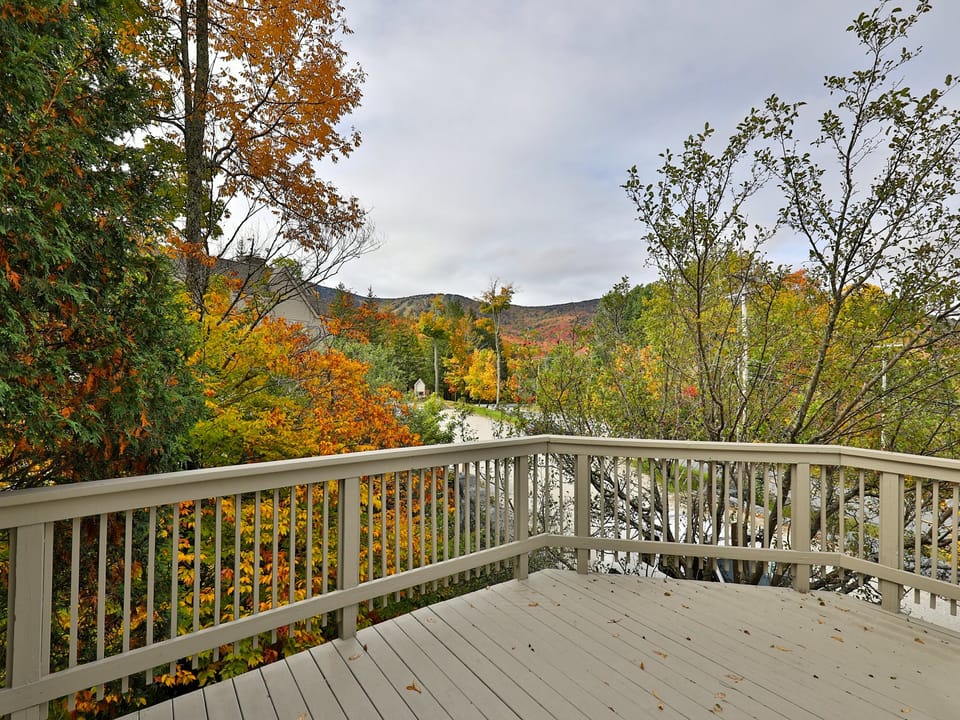 View toward Killington mountain from the fitness center patio
