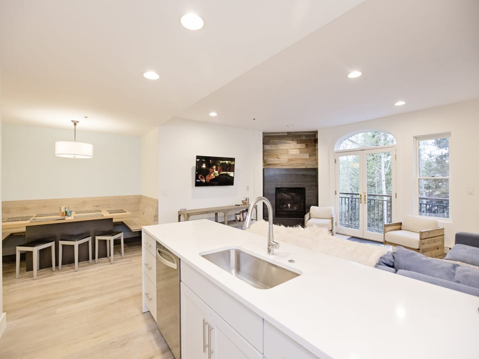 Kitchen into Dining area