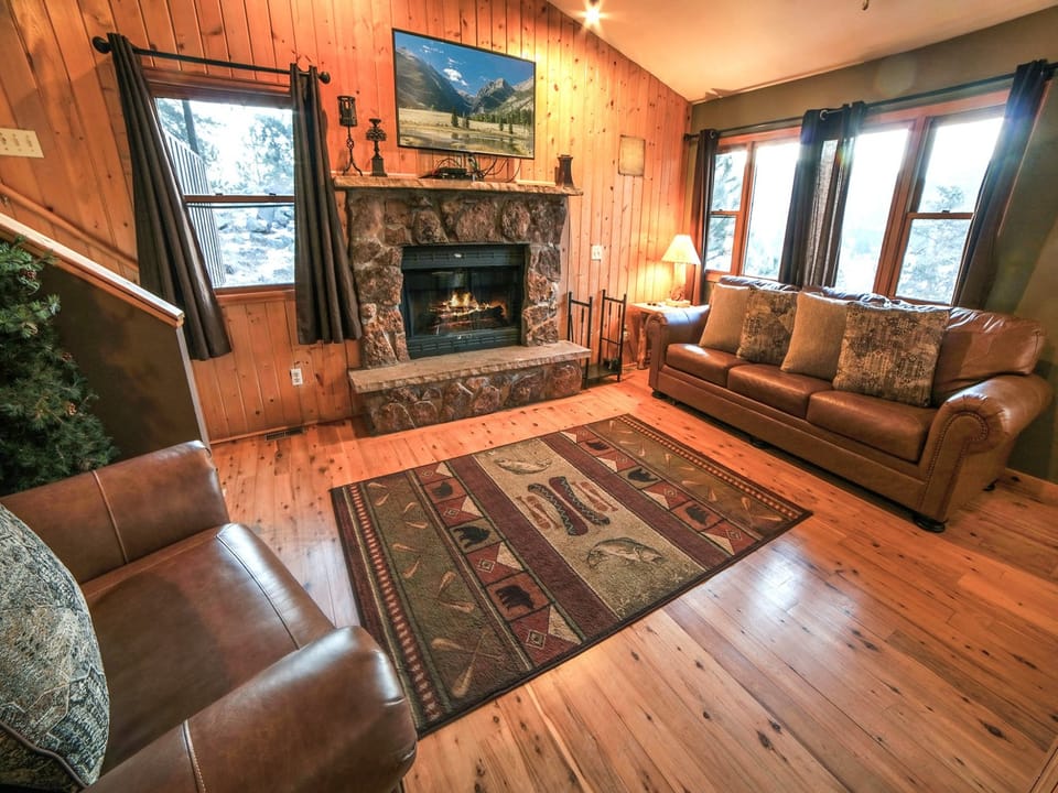 Wood-Burning Fireplace
