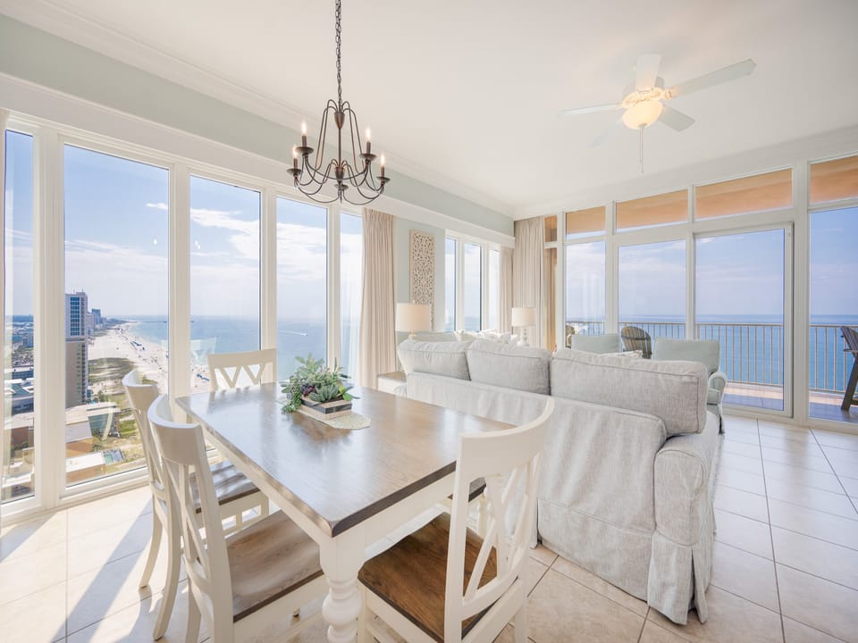 Gather around the dining room table for dinner or game night