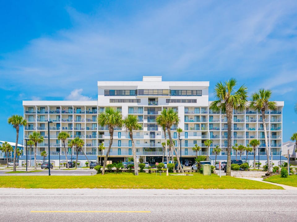 Stay at Gulf Shores Surf and Racquet Club, an amazing place to stay, conveniently located across the street from the beautiful beach on West Beach in Gulf Shores