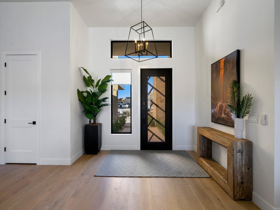 The Front Entry welcomes you to our home, Desert Mirage!