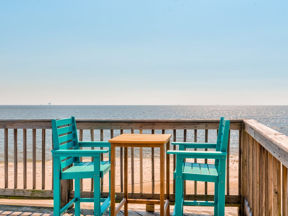 Blue Sky Breeze Water Front Dauphin Island Vacation Home