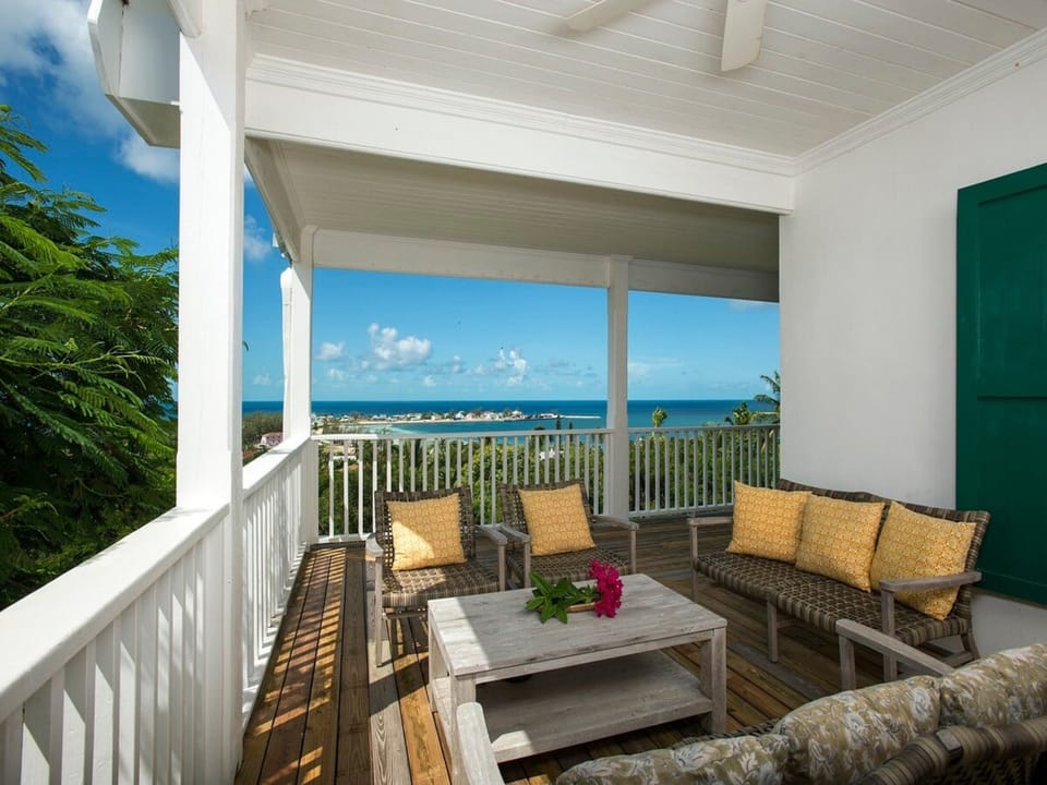 Spectacular harbor and sunset views about at Buccaneer Hill from the many verandas