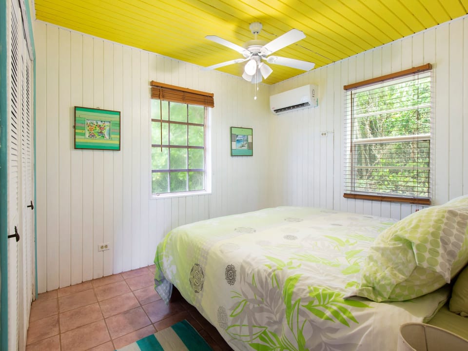 Master Bedroom with Queen Bed and A/C