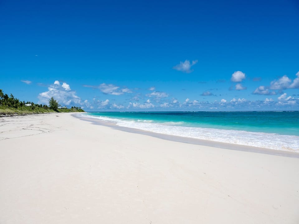 Beach facing south, deserted as usual