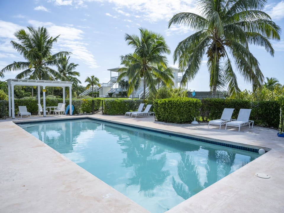 Our heated 40' x 20' pool. We also have kayaks, paddle board, bikes, golf carts, mini-gym, and fast free internet