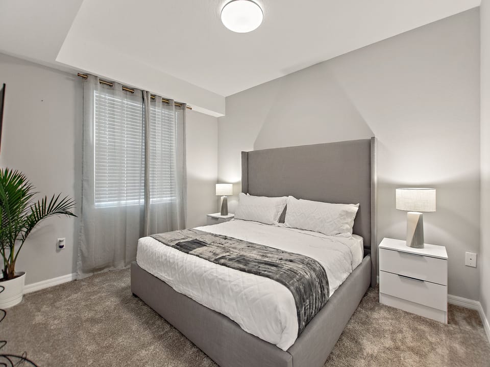 Master Suite has a King Bed with large TV