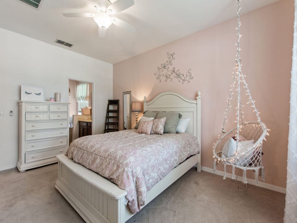 “Serene Queen”. Queen Bed Suite with private bathroom. Large walk-in shower and oversized garden tub. Double Wide Access Doors.