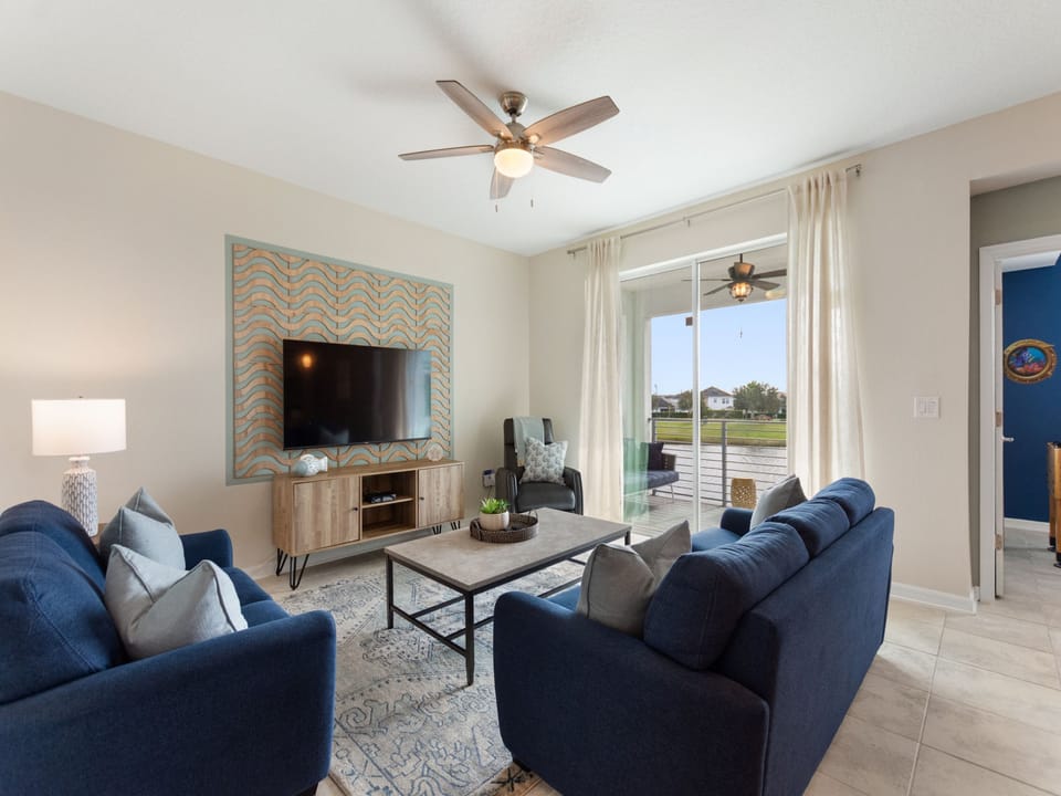 Naturally lit and comfortable living area