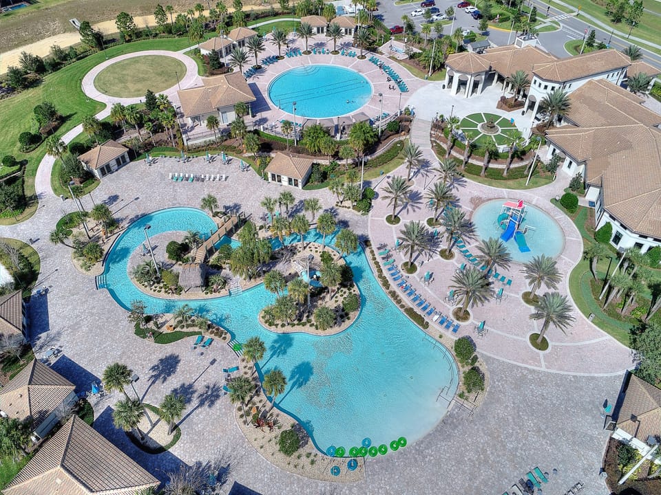 Aerial View of the Resort Pool