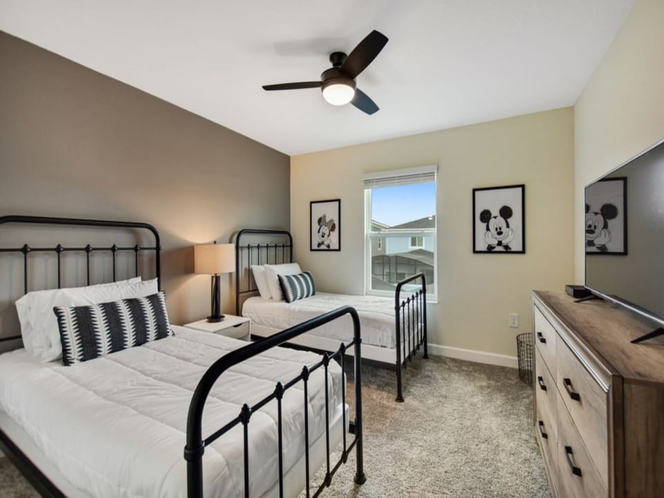 Mickey Mouse bedroom with twin bed