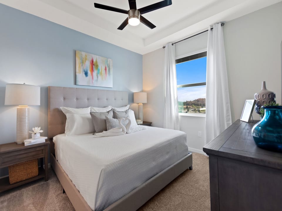 Master Suite has a King Bed with large TV
