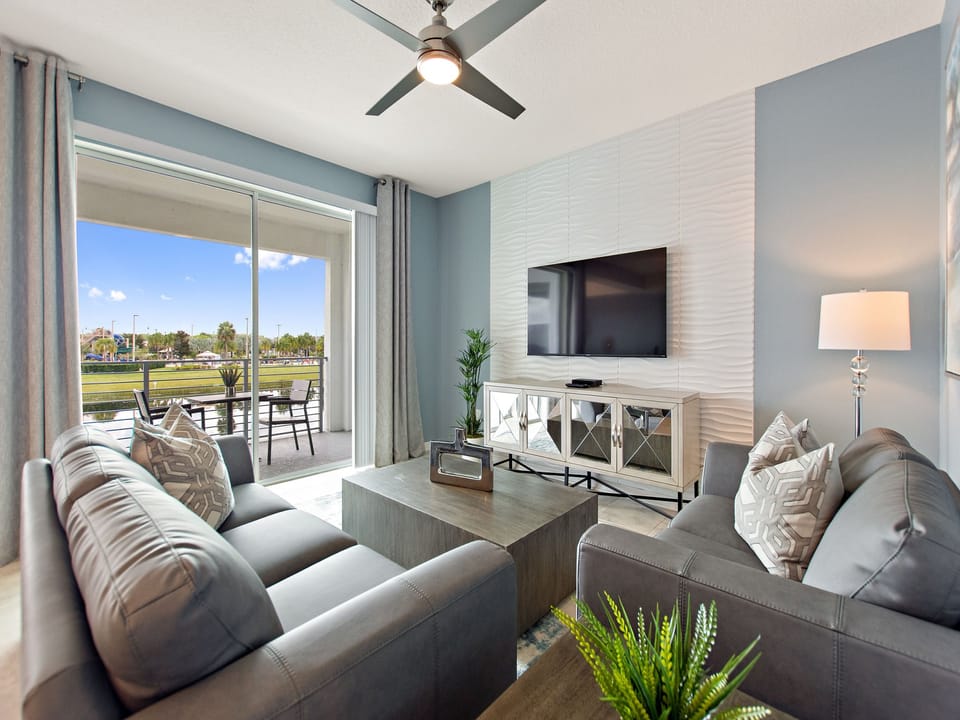 Luxury Living room with Large TV